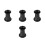 4Pièces Accessoires ABS Ports Pour Enceinte Basse Guitare 4