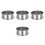 4Pièces Filtre Fine Rond Argenté Usage 5