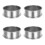 4Pièces Filtre Fine Rond Argenté Usage 6
