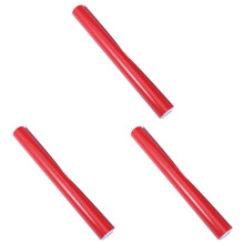 3Pcs Self-Adhesive Red PVC Car Film Waterproof Car Sticker Easy Clean