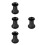 4Pièces Accessoires ABS Ports Pour Enceinte Basse Guitare 8
