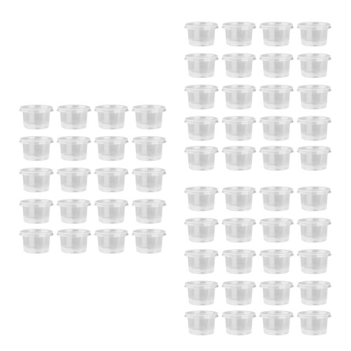 150Pièces Transparente Jetables Pour Sauce Jelly Desserts