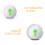 3Pièces Panneaux Directionnels Lumineux Inoxydable Résistant Eau 10