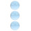 3Pcs Professional Blue Resin Juggling Balls Transparent Performance 2