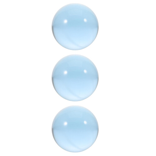 3Pcs Professional Blue Resin Juggling Balls Transparent Performance 1