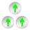 3Pièces Panneaux Directionnels Lumineux Inoxydable Résistant Eau 11
