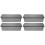 4Pcs Space-Saving Grey Cutlery Drainer Basket with Lid for Kitchen 1