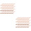 96Pièces Couverts Jetables Rose Gold Pour 5