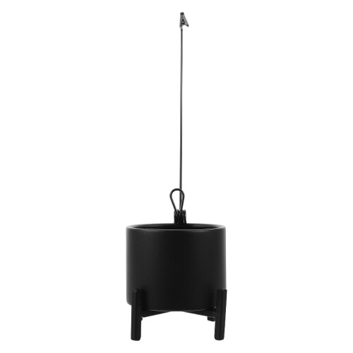 Black Cast Iron Incense Burner with Ash Catcher for Room Decor