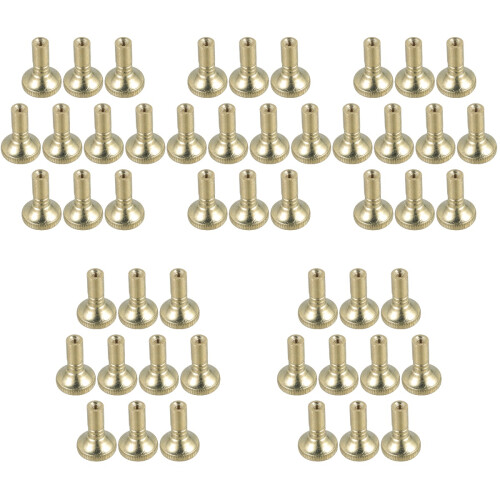 50Pcs Iron Lamp On/off Switch Knobs Screw on Golden Replacement 2