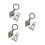 18Pièces Cache-Œil Porte Cuivre Protection Intimité Maison 6
