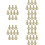 50Pcs Iron Lamp On/off Switch Knobs Screw on Golden Replacement 10