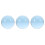 3Pcs Professional Blue Resin Juggling Balls Transparent Performance 7