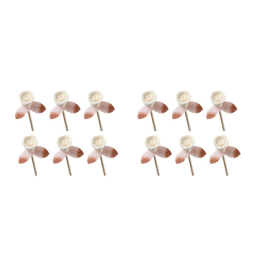 12Pcs Rattan Reed Aroma Sticks Multi Color Essential Oil Diffuser Tool