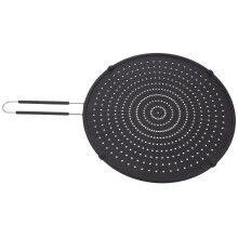 1Pièces Protection Poêle Anti-Éclaboussures Silicone Noir