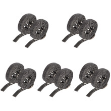 5Pairs Grey Replaceable Heel Buckle Straps for Women Shoes PU Material