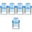 5Pcs Micro Landscape Blue Miniature Folding Beach Chair for Decoration 5