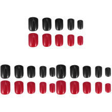 72Pcs Assorted Color Finished Nail Stickers Durable Nail Art Decals