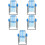 5Pcs Micro Landscape Blue Miniature Folding Beach Chair for Decoration 8