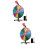 2Sets Sturdy Colorful Prize Wheel Tabletop Plastic Metal Fast Assembly 8