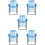 5Pcs Micro Landscape Blue Miniature Folding Beach Chair for Decoration 9