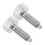2Pcs Knurled Handle Stainless Steel Spring Loaded Retractable Plungers 7
