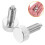 2Pcs Knurled Handle Stainless Steel Spring Loaded Retractable Plungers 8