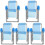 5Pcs Micro Landscape Blue Miniature Folding Beach Chair for Decoration 1