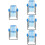 5Pcs Micro Landscape Blue Miniature Folding Beach Chair for Decoration 11