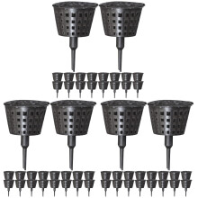 90Pièces Boîtes De Fertilisant En Plastique Noir Pour Bonsai Durable
