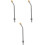 3Pièces Bâton Nettoyeur Pression Métal Durable Multi Usage 4