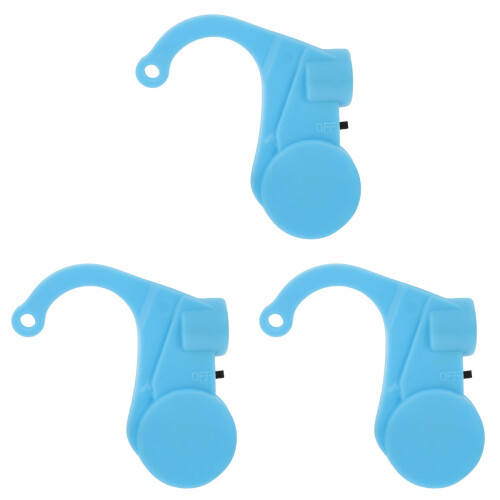 3Pcs ABS Car Driving Sleep Alarm Ergonomic Blue Ear Hook Device