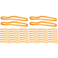 2Sets Heavy Duty Large Orange Rubber Bands for File Folders and Office
