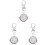 3pcs Keychain Large Dial Lovers Digital Watch Alloy Care 1