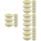 48Pcs Durable Plastic Mini Bowls White Tiny Bowls for Dolls House 6