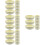 48Pcs Durable Plastic Mini Bowls White Tiny Bowls for Dolls House 7