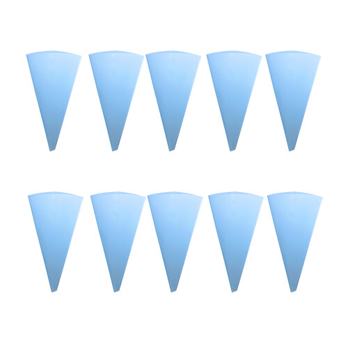 30Pcs Textured Sky-Blue Icing Bags for Precise Pastry Decoration