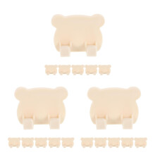 30Pcs Plastic Shower Razor Holder with Cord Organizer White Wall Hooks