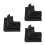 3Pcs Black Plastic Solar Panel Mounting Brackets Durable for Rvs Boats 1