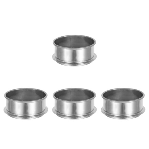 4Pièces Filtre Fine Rond Argenté Usage