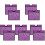 10Pcs Violet Traffic Cone Massage Sleeves Durable Warning Covers 1