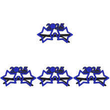 4Pcs Blue 2025 Star Style Pc Party Glasses Funny Dancing Eyewear