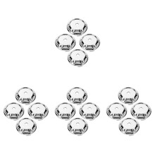 16Pièces Couvertures De Moyeu Auto Argent ABS Pour Roues