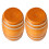 4Pièces Mini Baril En Bois Coffee Décor Maison De Accessoires 3