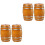4Pièces Mini Baril En Bois Coffee Décor Maison De Accessoires 4