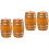 4Pièces Mini Baril En Bois Coffee Décor Maison De Accessoires 5