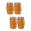 4Pièces Mini Baril En Bois Coffee Décor Maison De Accessoires 8