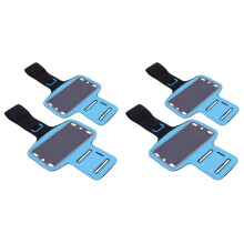 4Pièces Brassard Sport Rangement Portable Téléphone Course