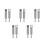 10Pcs Durable Stainless Steel Wine Cabinet Posts Railing Connectors 4