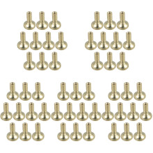 50Pcs Iron Lamp On/off Switch Knobs Screw on Golden Replacement